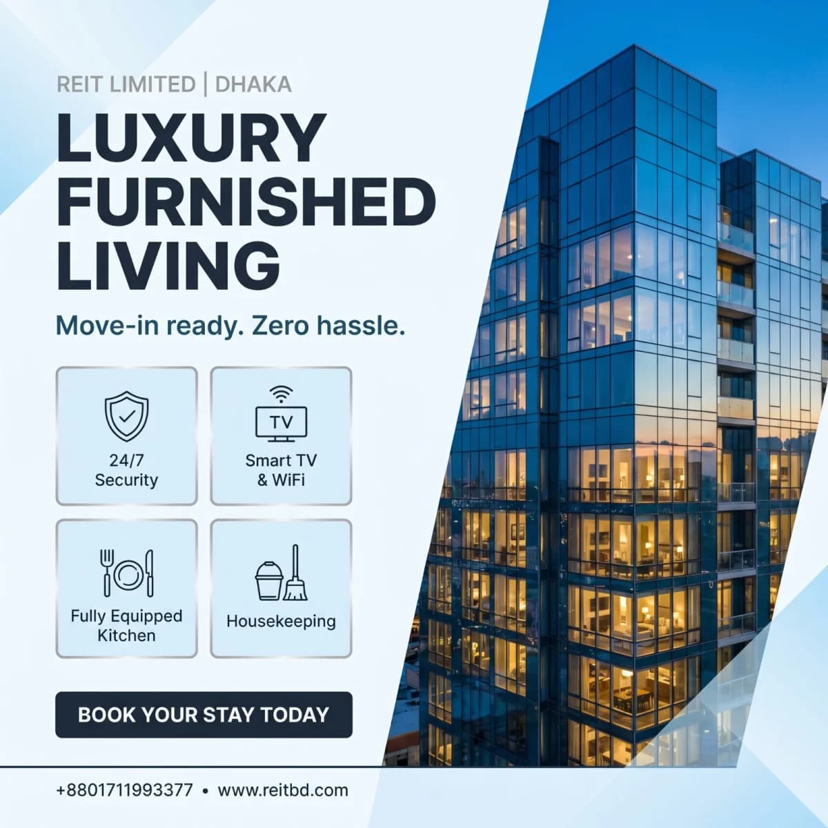 Rent Flat / Apartment at Bashundhara R/A in Dhaka